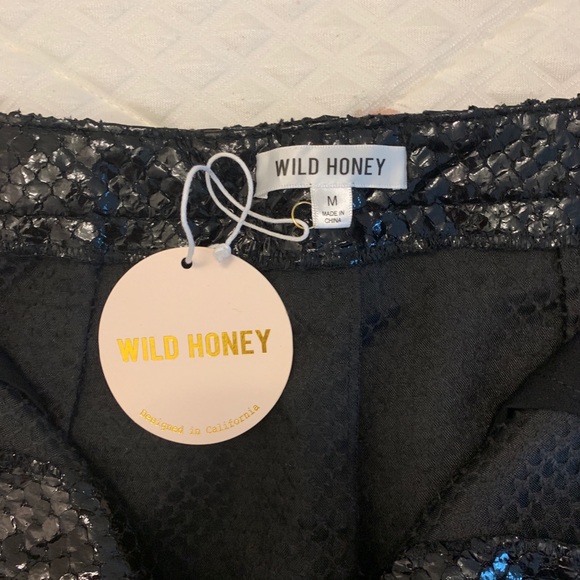 NWT Wild Honey / ASOS black sequin skirt - Picture 3 of 4